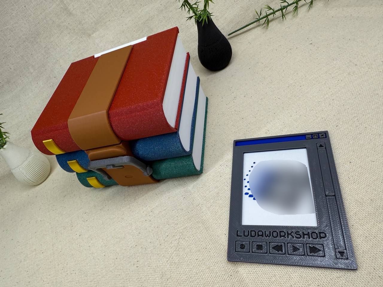 Caja para cartas decorativa TCG - Libros comprimidos