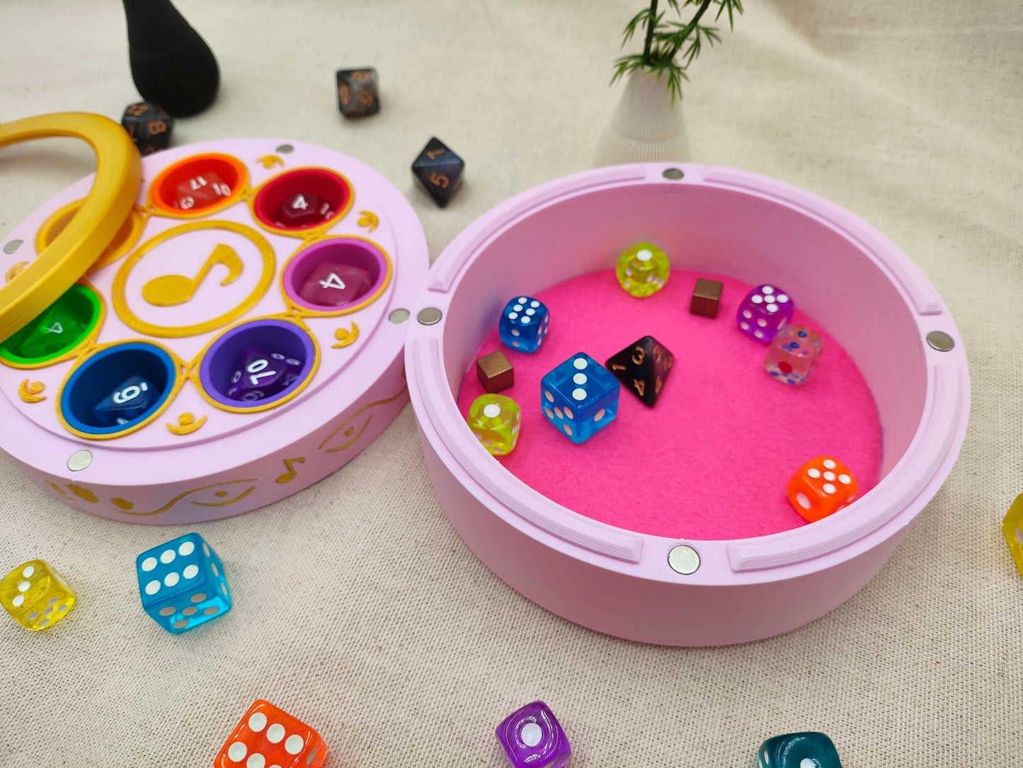 Caja para dados de Rol - Chica Magica Musical