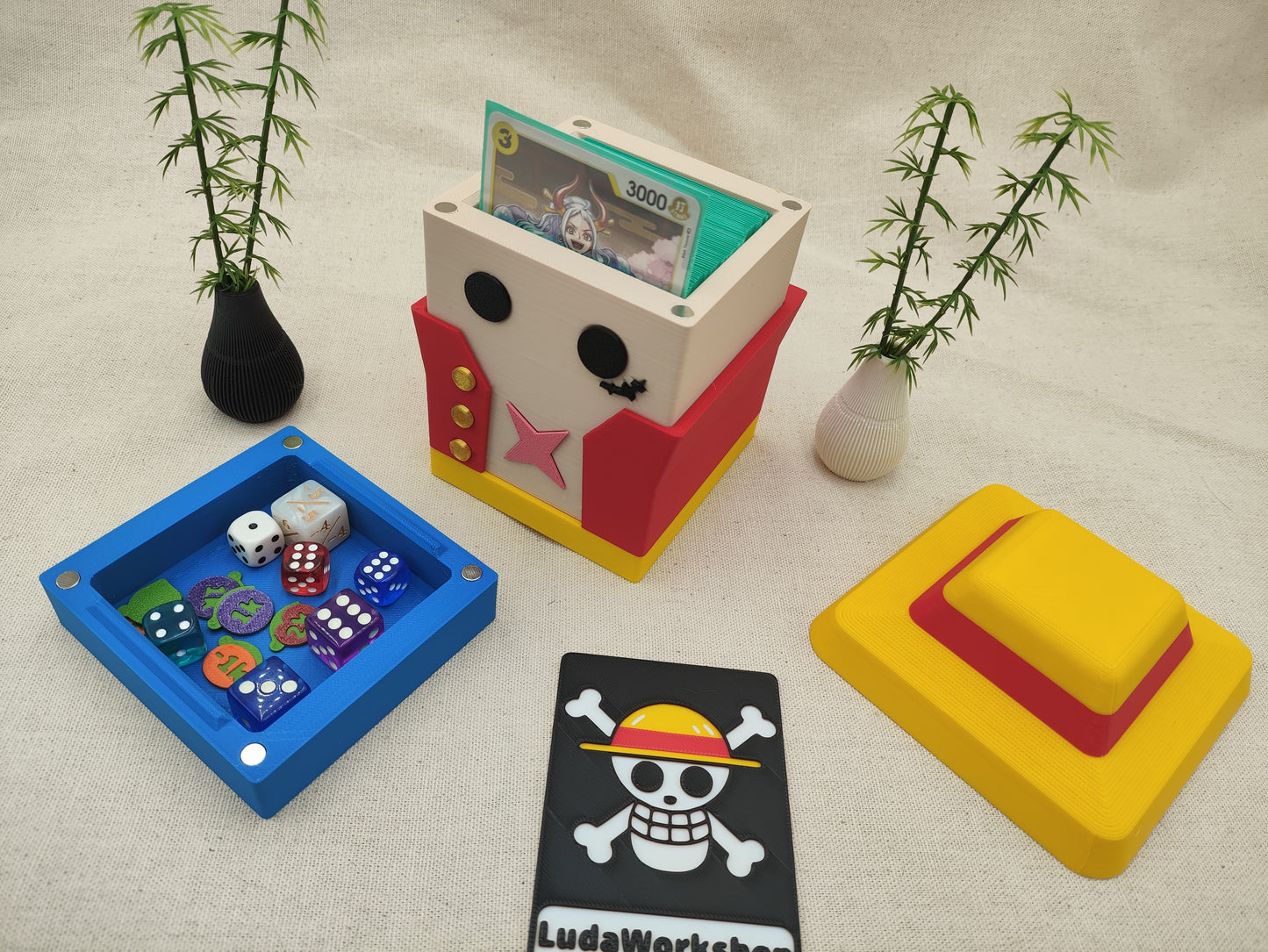 Caja para cartas decorativa TCG - Pirata con Gorro