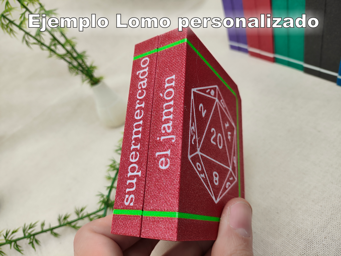 Caja Libro personalizable para dados de Rol