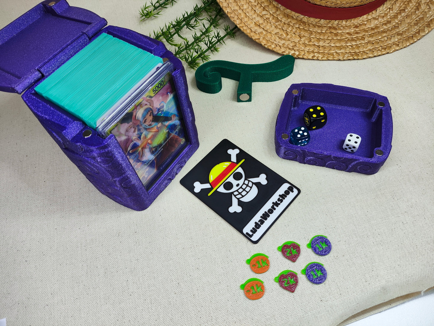 Caja para cartas decorativa TCG - Frutas de colores