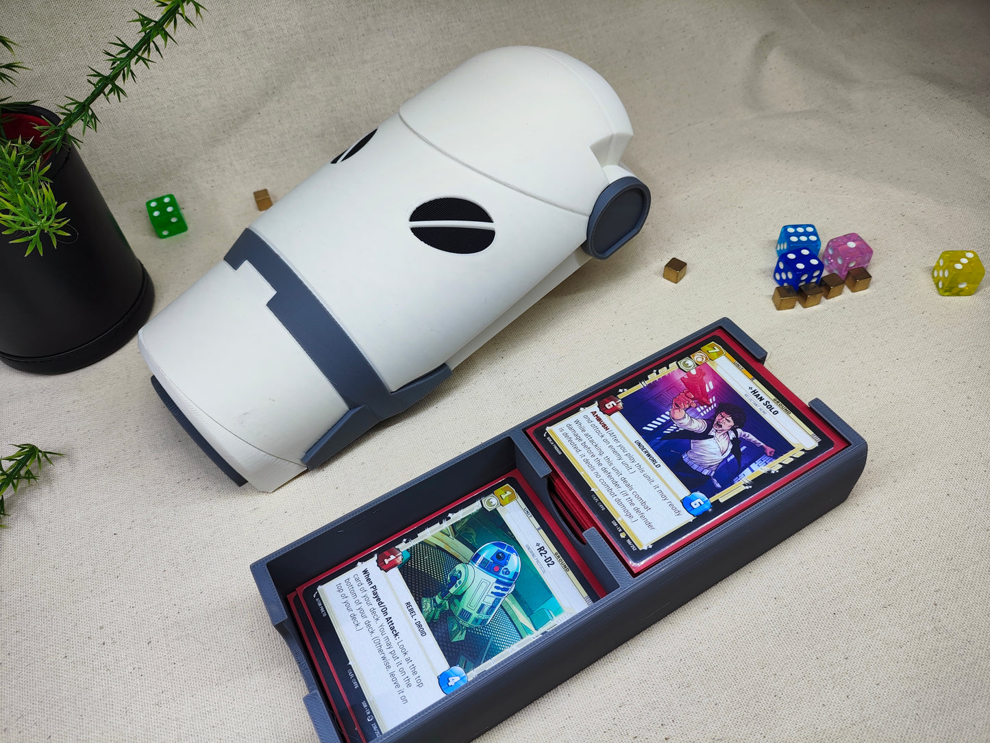 Caja para cartas decorativa TCG - Cabeza de robot