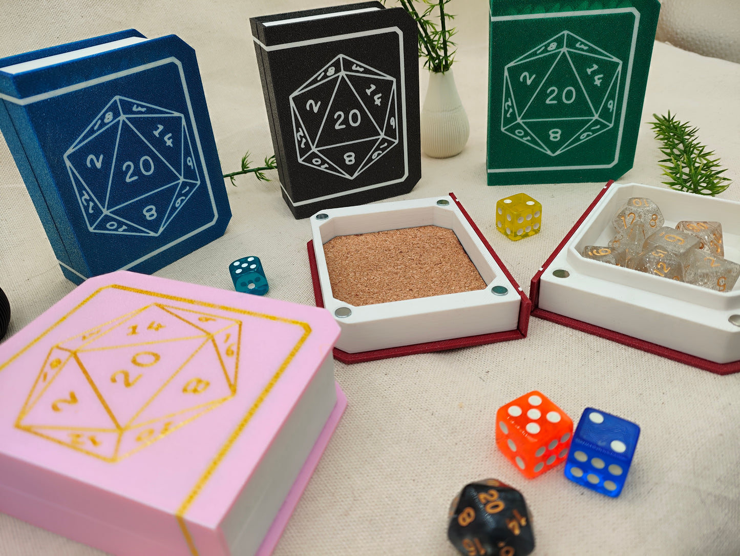 Caja Libro personalizable para dados de Rol