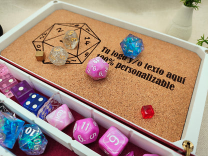 Caja Libro XXL personalizable para dados de Rol