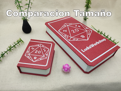 Caja Libro XXL personalizable para dados de Rol
