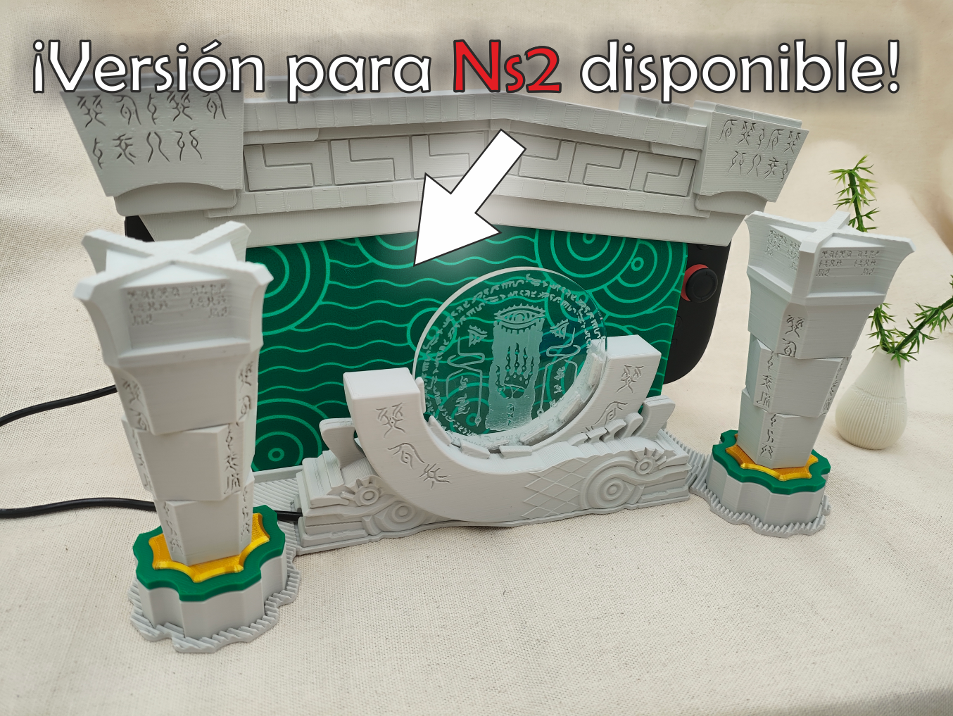 Templo con Luz - Protector decorativo para base de Consola normal/Oled/2