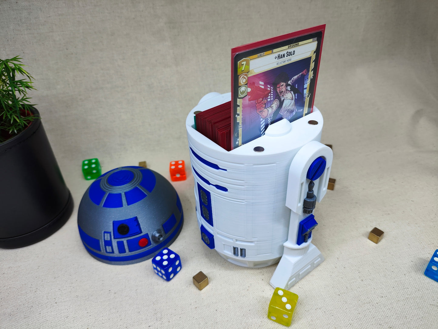 Caja para cartas decorativa TCG - Robotito espacial